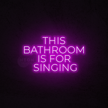 This bathroom is for singing