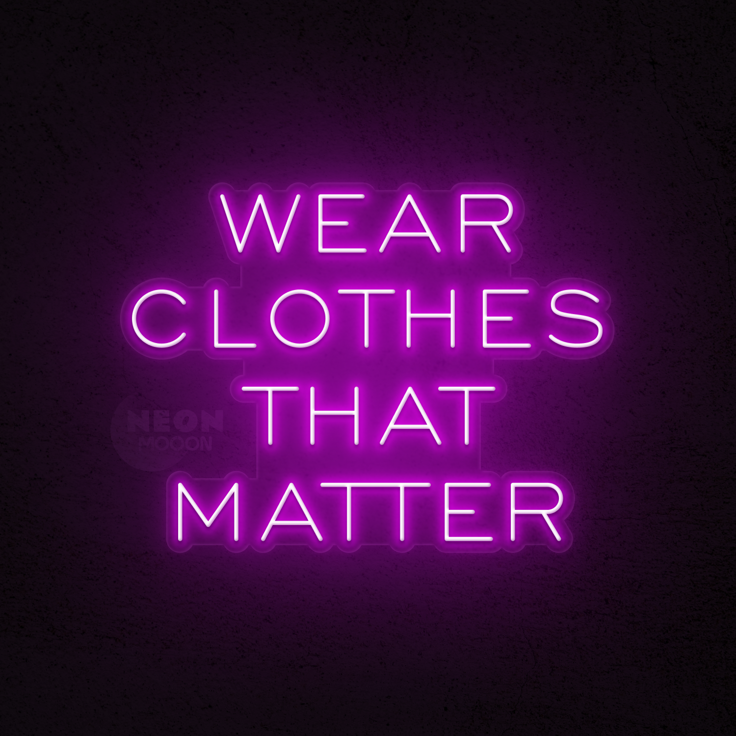 Wear clothes that matter